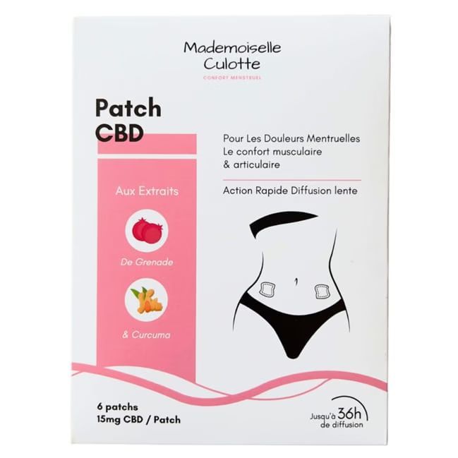 Patchs CBD douleurs menstruelles (Mademoiselle Culotte) - Couverture