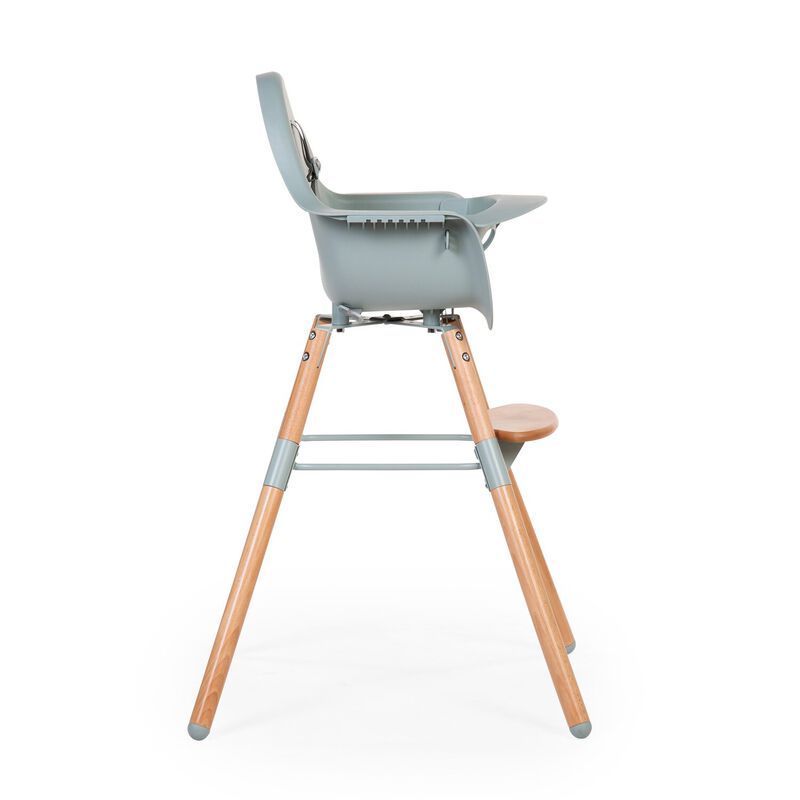 Evolu Chaise Haute - Réglable En Hauteur (50-75 Cm/*90 Cm) - Naturel Menthe (Childhome) - Image 2
