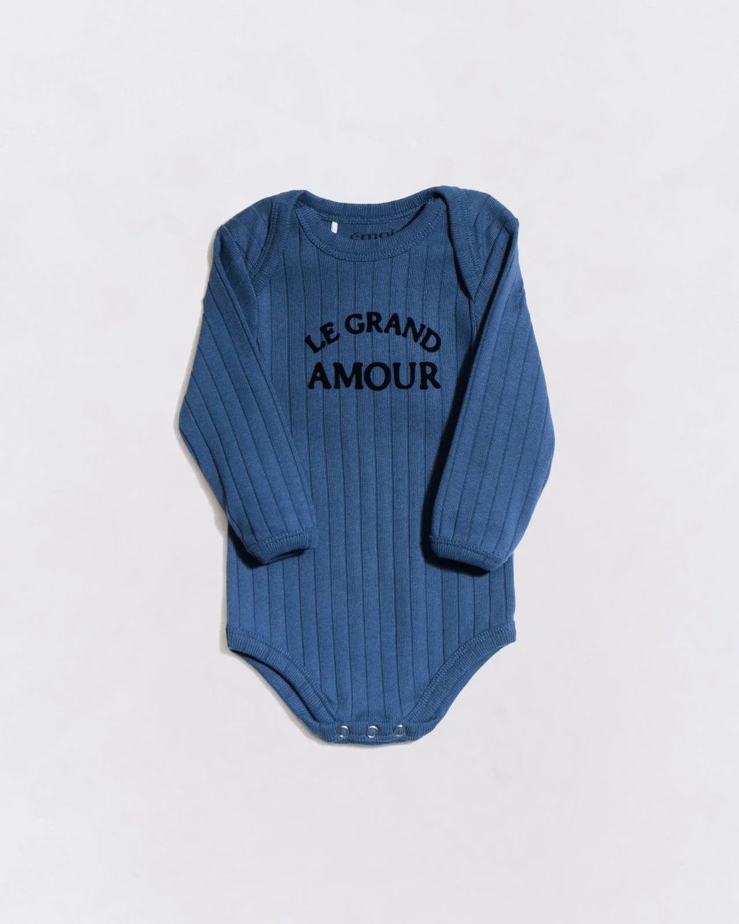 Le body Le grand amour en coton bio - bleu (émoi émoi) - Image 4