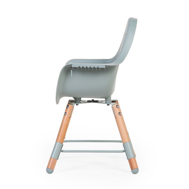 Evolu Chaise Haute - Réglable En Hauteur (50-75 Cm/*90 Cm) - Naturel Menthe (Childhome) - Image 14