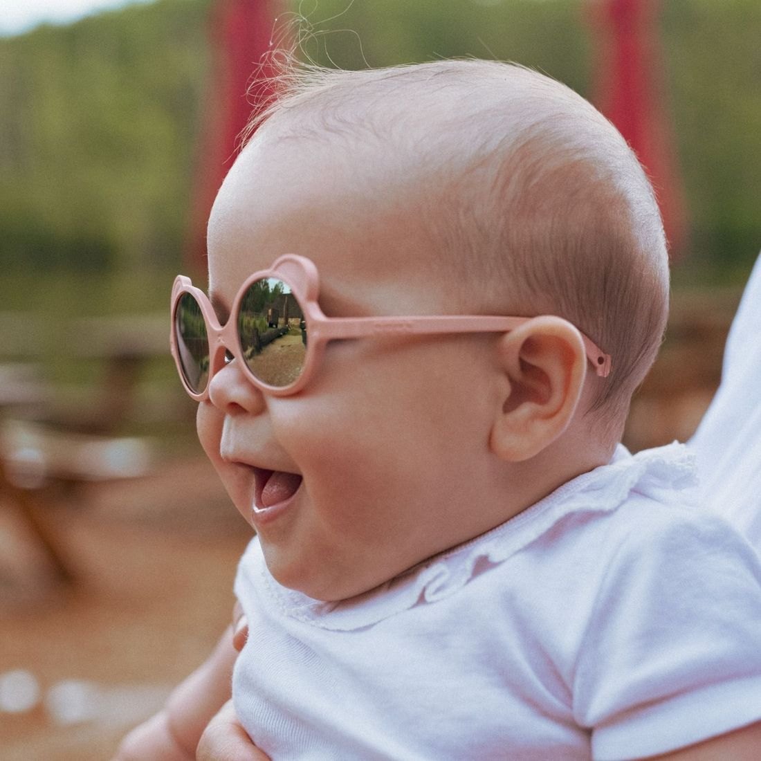 Lunettes de soleil Ourson Rose pêche (0-12 mois) (KI ET LA) - Image 4