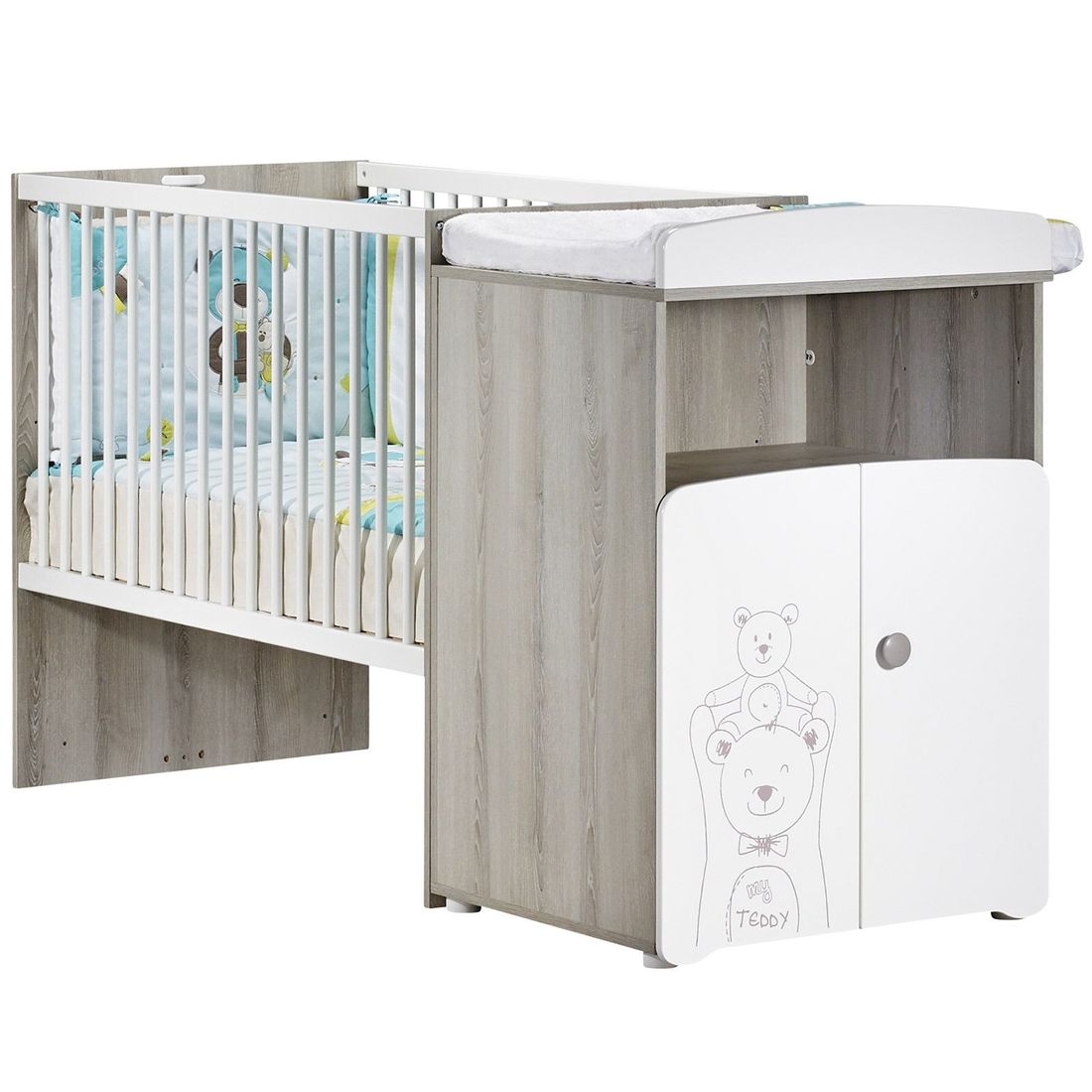 Lit bébé combiné évolutif Teddy (60 x 120 cm) (Baby Price) - Couverture