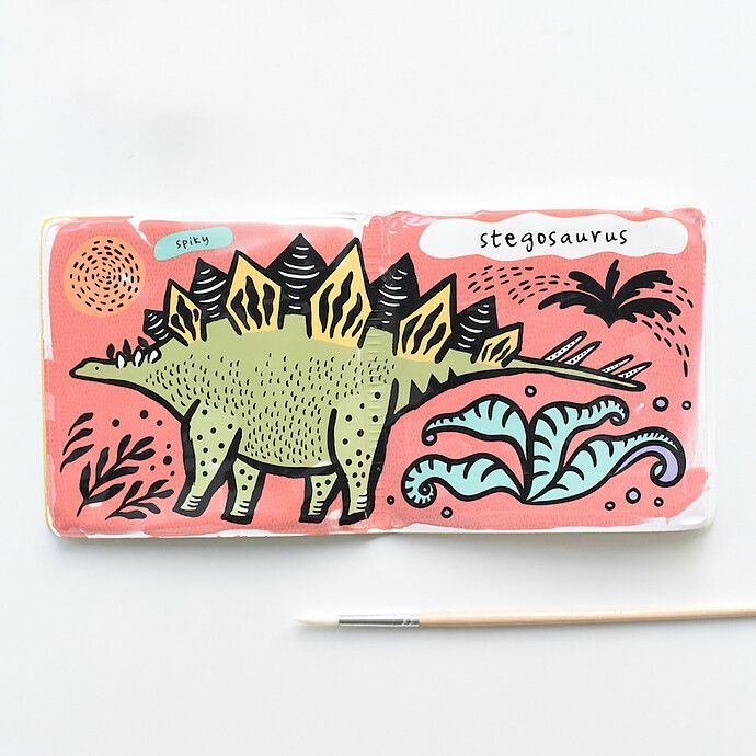 Livre de Bain Color Me - Who Loves Dinosaurs (Wee Gallery) - Image 1