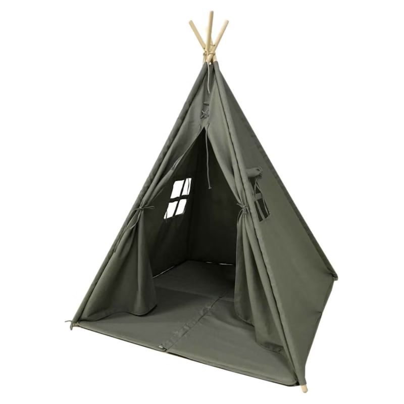 Tente tipi grise pour enfant bois fsc e (Sunny) - Couverture