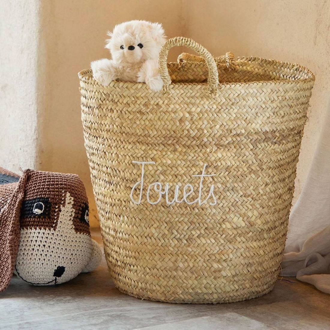 Grand Panier Jouets Xl Blanc (Home Maison) - Image 2