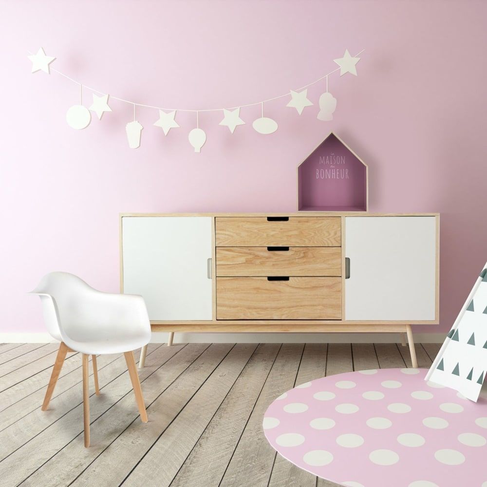 Fauteuil enfant design scandinave blanc (The Home Deco Factory) - Image 1