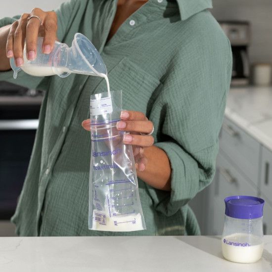 Tire-lait en silicone physiologique - Lansinoh (Nanny Care) - Image 3