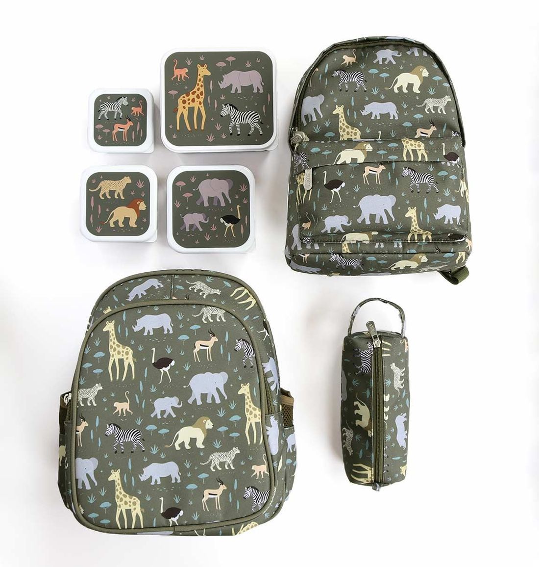 Lot de 4 boîtes à goûter Savane (A Little Lovely Company) - Image 6