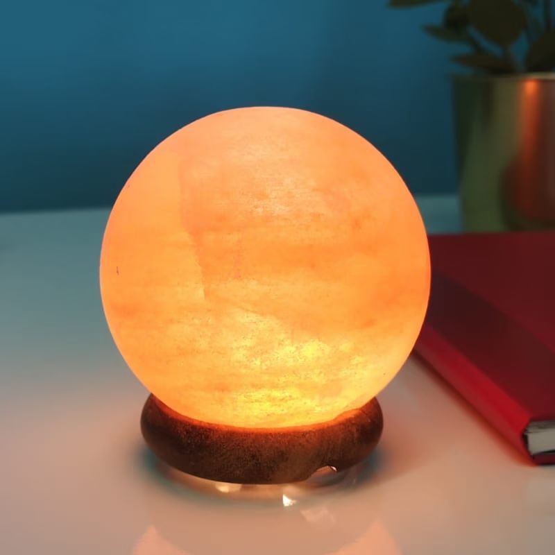 Lampe de sel d'himalaya usb rond (Zen Light) - Image 1