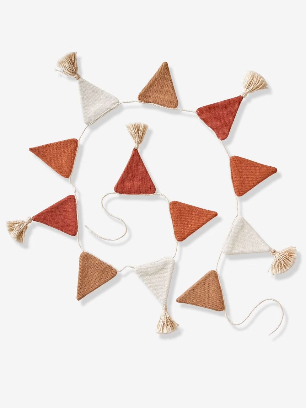 Guirlande fanions tricot beige clair uni (Vertbaudet) - Image 3