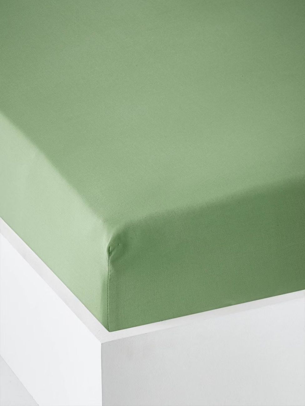 Drap-housse uni bébé lichen (Vertbaudet) - Couverture