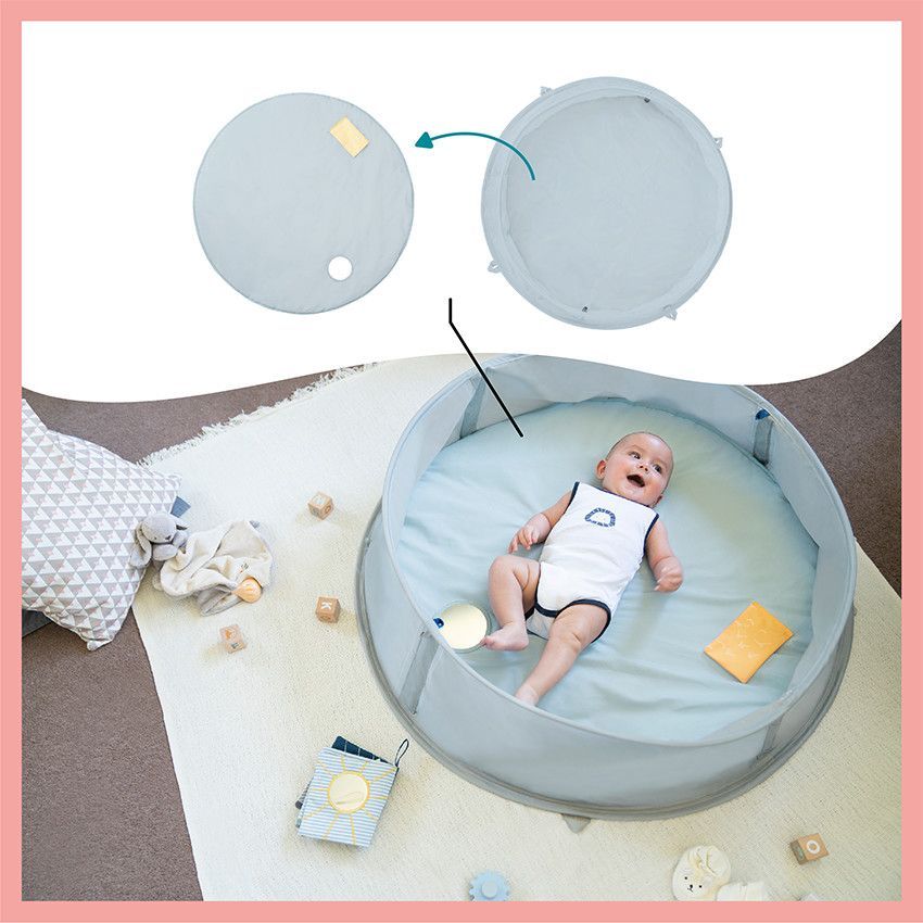 Nid 3-en-1 Aquani aire de jeux et piscine anti-UV - Marinière - Rayures (Babymoov) - Image 5