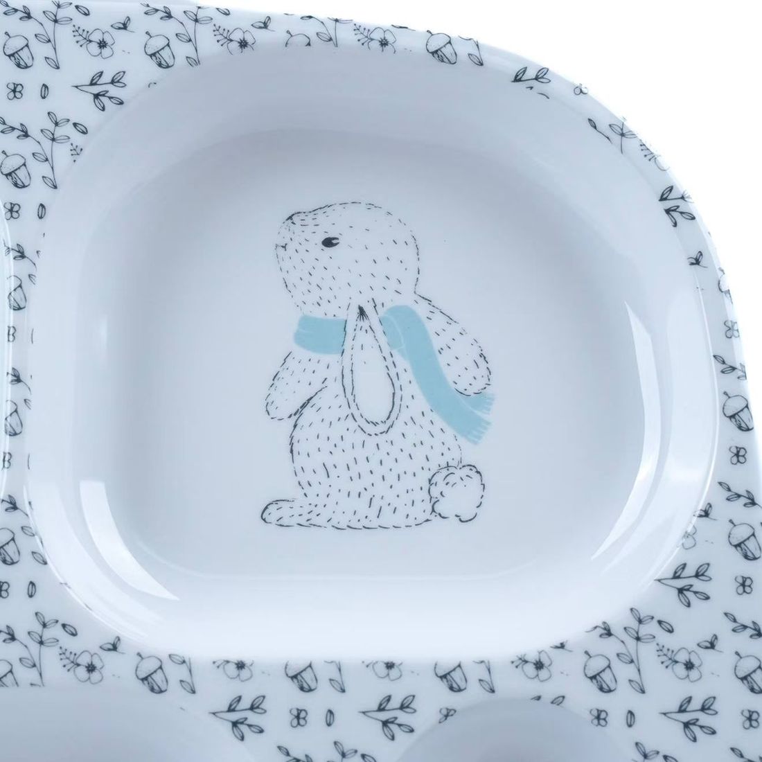 Assiette Compartimentée Bleu (Thermobaby) - Image 2