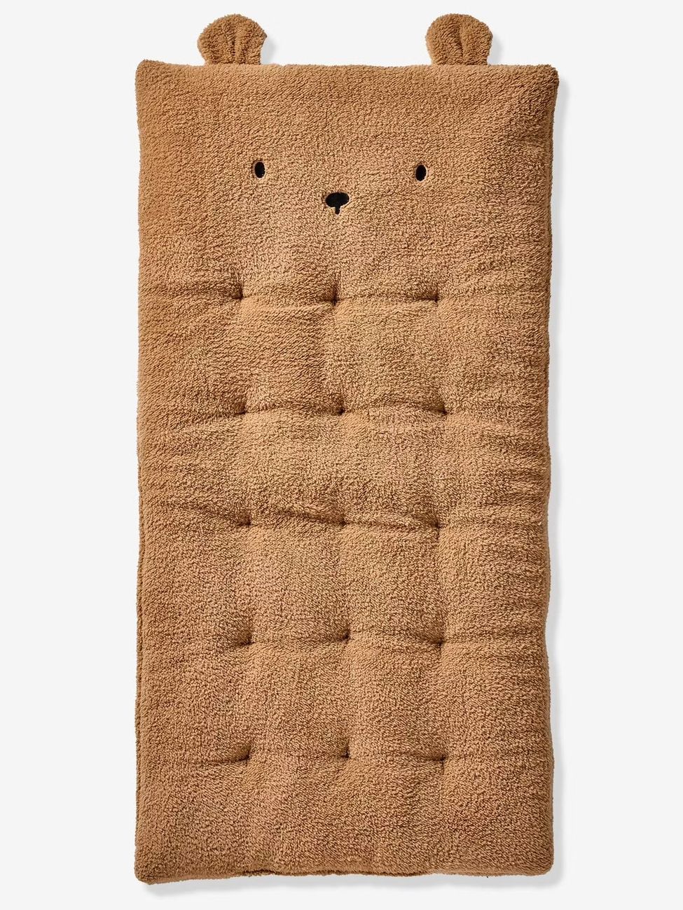 Matelas de sol ourson en sherpa marron (Vertbaudet) - Image 2