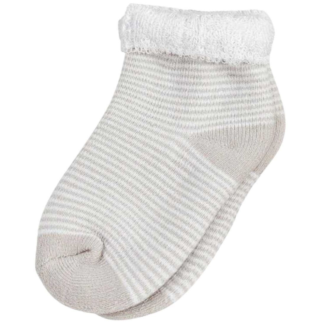 Lot de 3 paires de chaussettes beige et blanc (0-6 mois) (Trois Kilos Sept) - Image 4