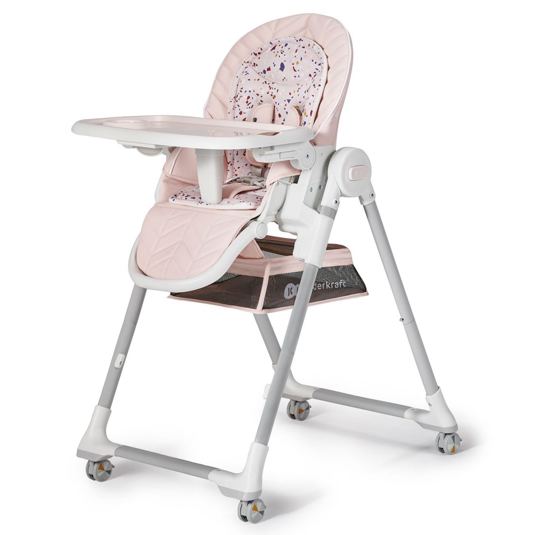 Chaise haute LASTREE rose (Kinderkraft) - Image 3