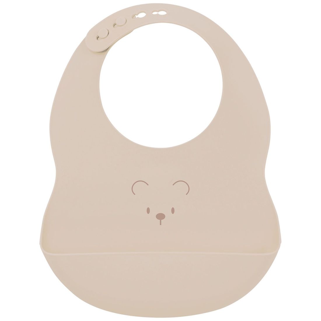 Bavoir en silicone Ours Argile (Nattou) - Couverture
