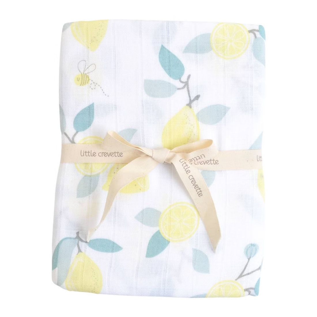 Maxi Lange Gaze De Coton Bio Citrons (Little Crevette) - Image 1