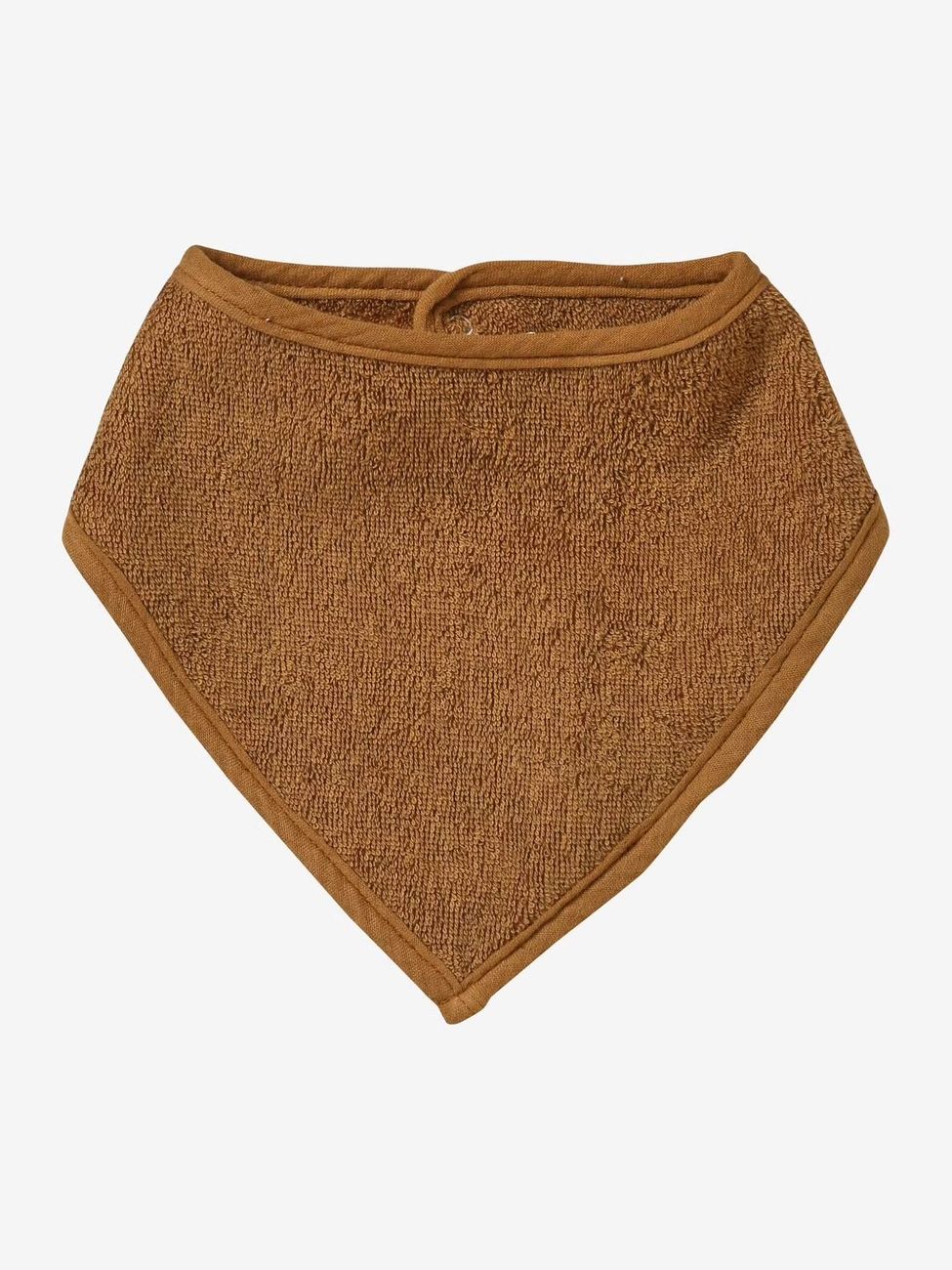 Lot de 3 bavoirs bandanas en éponge et gaze de coton caramel (Vertbaudet) - Image 2