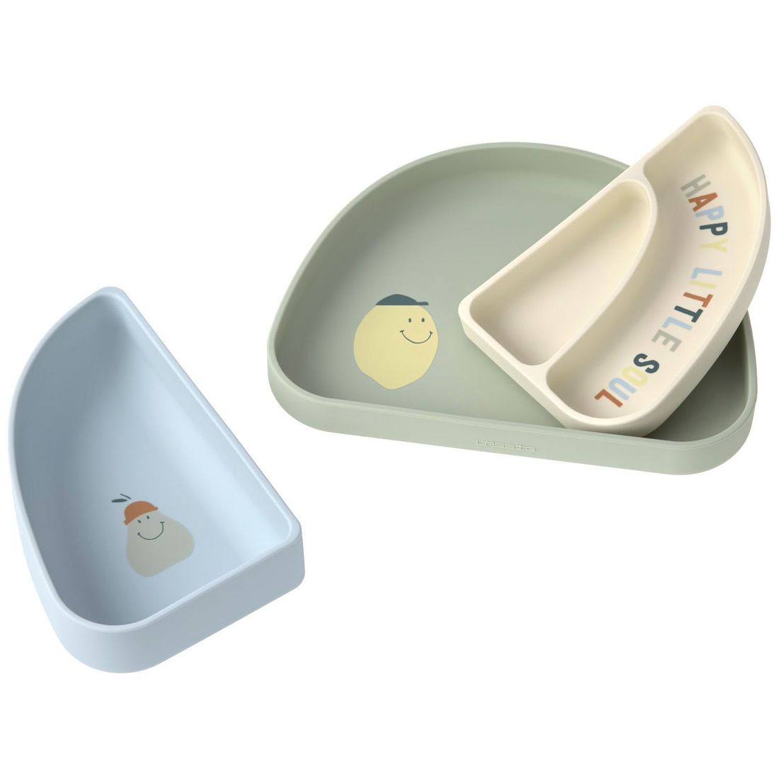 Assiette à compartiments en silicone Citron (Lassig) - Image 7