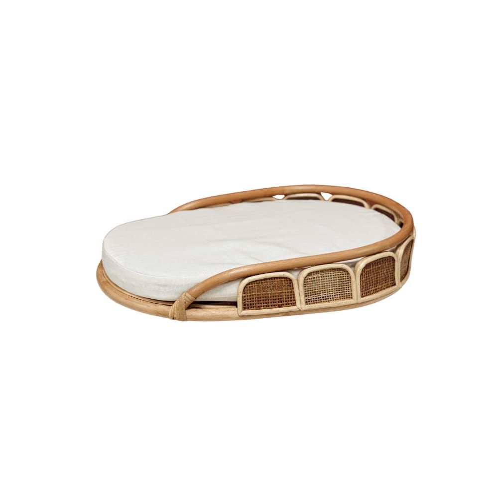 Panier à langer bébé en rotin (Terracotta) - Image 1