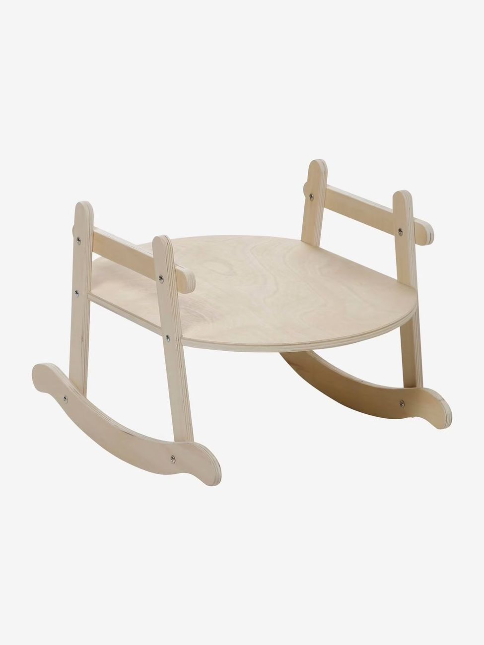 Lit à bascule en bois FSC® et tissu bouclette blanc (Vertbaudet) - Image 2