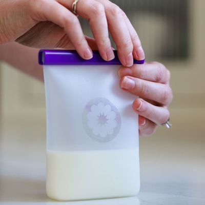 Lot de 5 sachets de conservation de lait maternel en silicone (Lansinoh) - Image 2