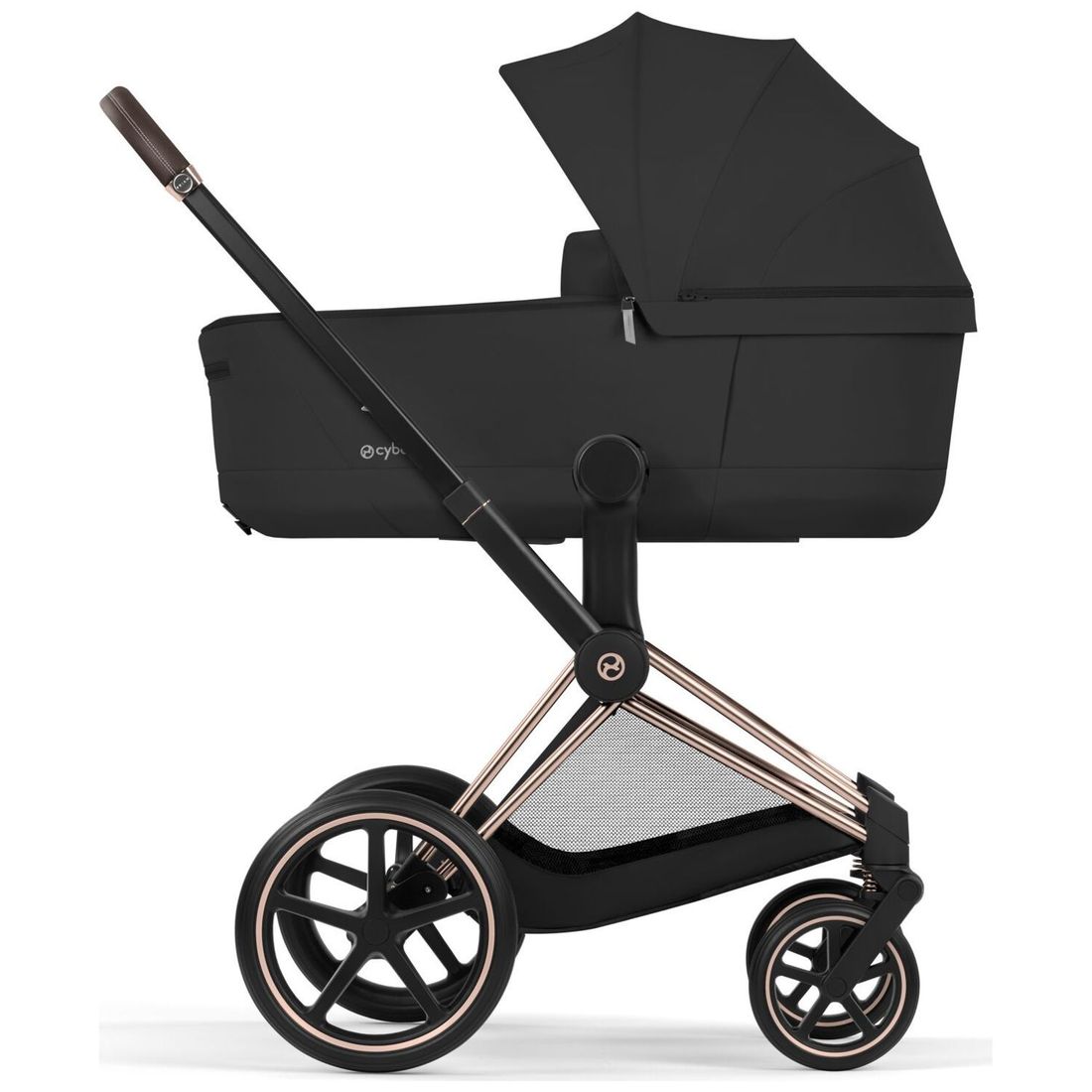 Duo PRIAM 2026 Poussette tout-terrain avec nacelle pliable et Châssis Rose Gold Sepia Black (Cybex) - Image 8