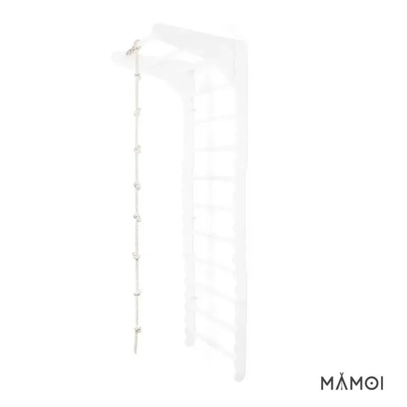 Corde d'escalade pour enfant 245 cm en bois marron (Mamoi) - Couverture
