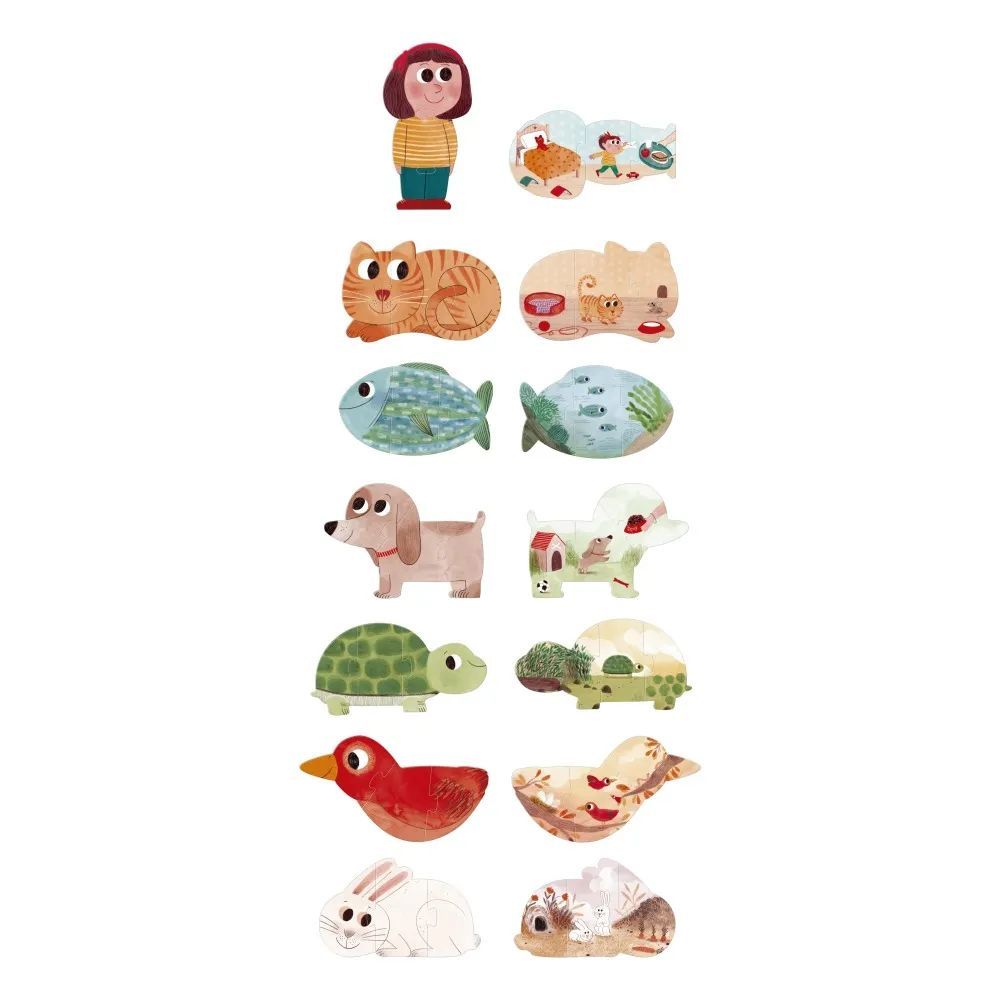 Londji - Puzzle animaux I love my pets (Londji) - Image 2