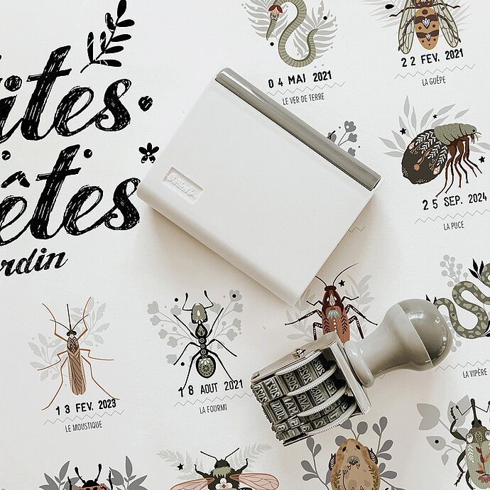 Affiche Les Petites Bêtes du Jardin - 50 x 40 cm (Les Petites Dates) - Image 4