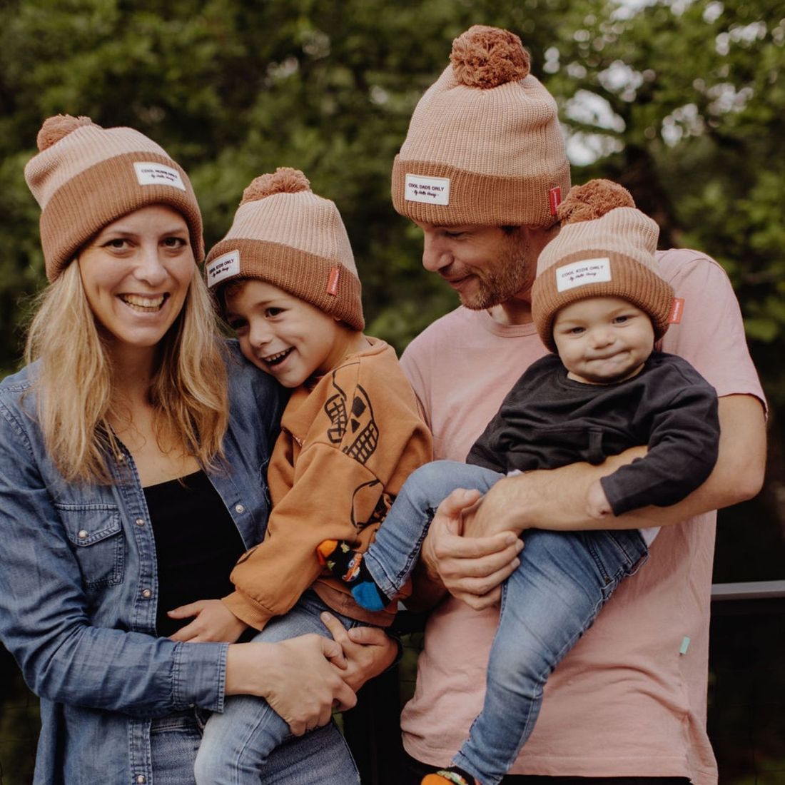 Bonnet Color Block Coffee (2-5 ans) (Hello Hossy) - Image 4