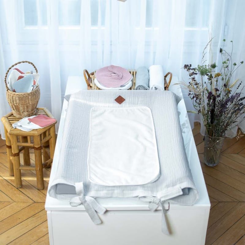 Housse matelas-langer gaze coton (Sevira Kids) - Image 3