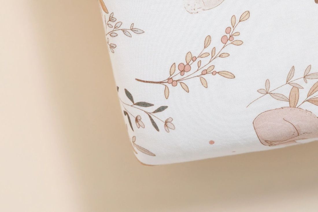 - Drap Housse Forest Friends - Blanc (Mon Lit Cabane) - Couverture