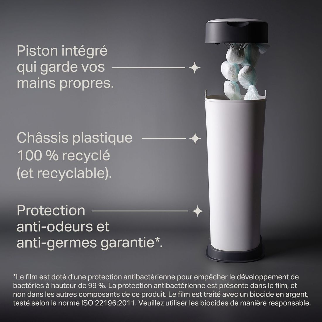Poubelle à Couches Twist and Click XL, Inclut 1x recharge (Tommee Tippee) - Image 4