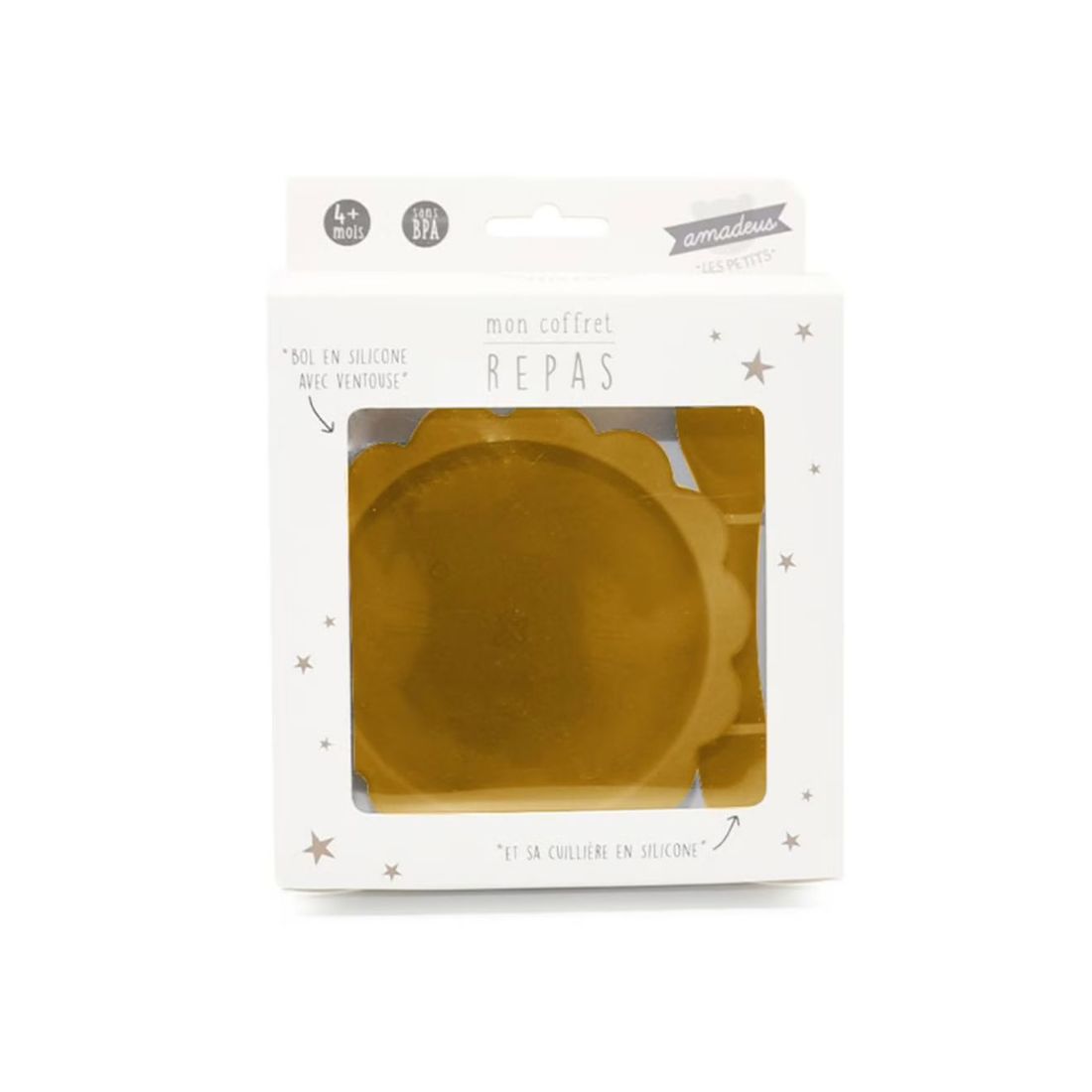 Mon Coffret Repas En Silicone Jaune (Amadeus Les Petits) - Image 2