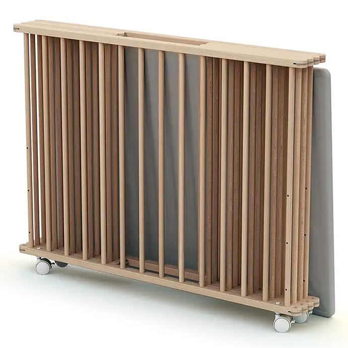 Parc Rectangulaire Pliable - Hêtre Brut (Webaby) - Image 4