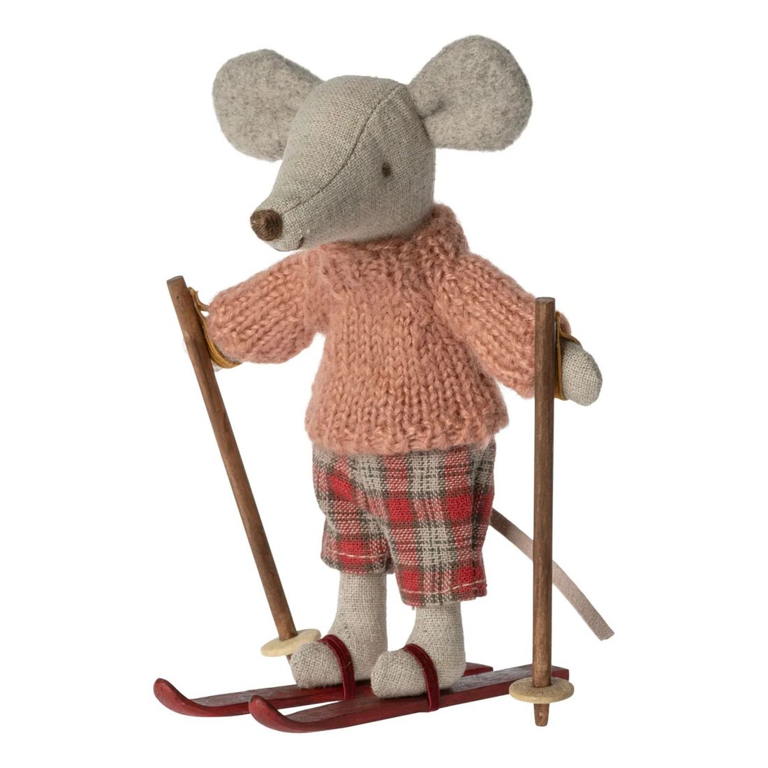 Maileg - Grande sœur souris avec sa paire de ski (Maileg) - Couverture