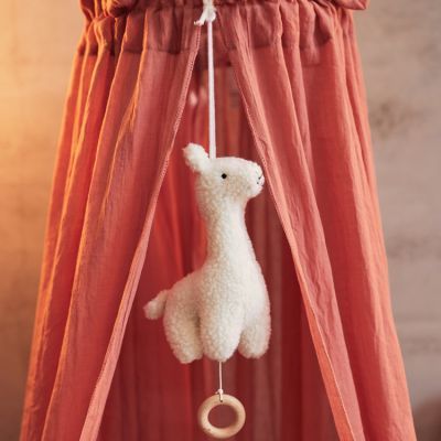 Peluche musicale Lama blanc (Jollein) - Image 3