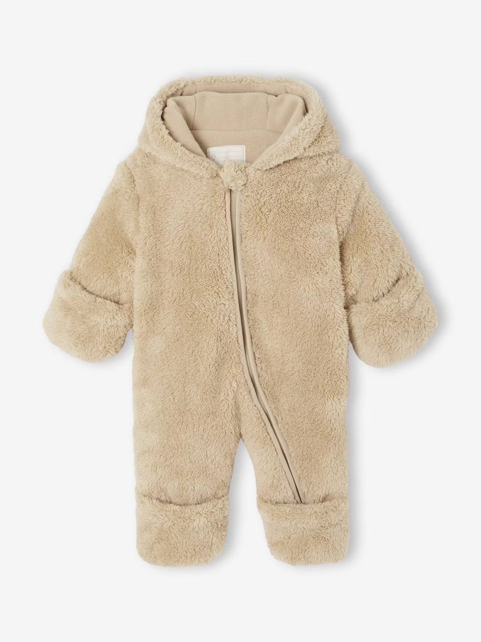 Combipilote naissance en sherpa sable (Vertbaudet) - Couverture