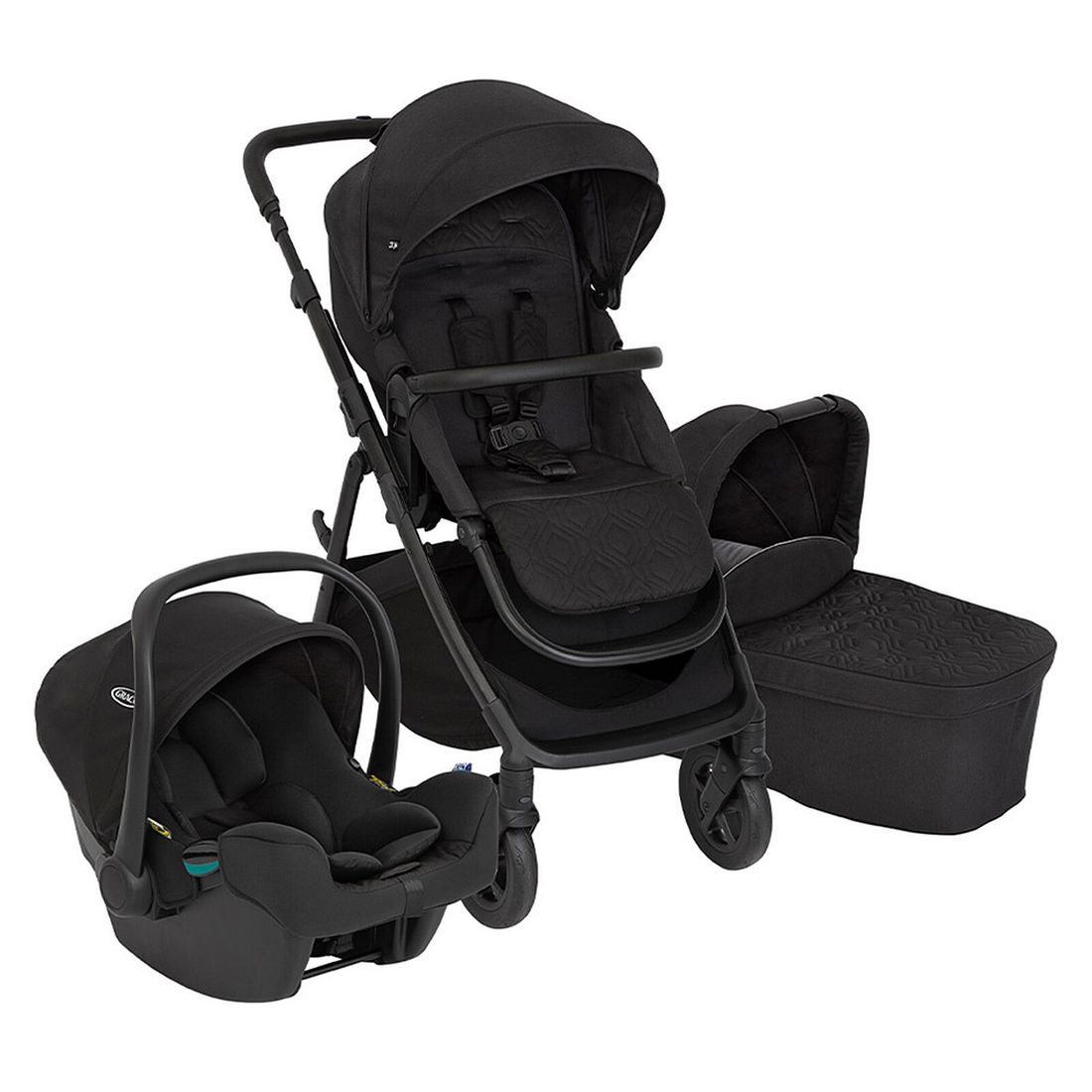 Poussette Trio Near2Me DLX - Midnight Black (Graco) - Couverture