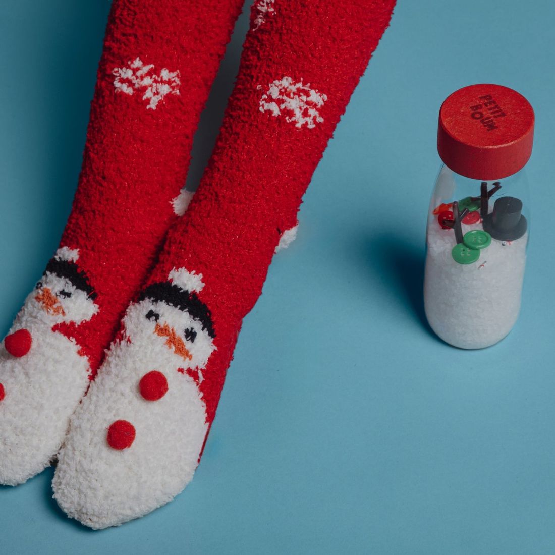 Bouteille sensorielle Noël Bonhomme de neige (Petit Boum) - Image 2