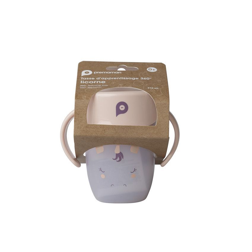 tasse d'apprentissage 360° antifuite Licorne beige - Beige (Prémaman) - Image 6