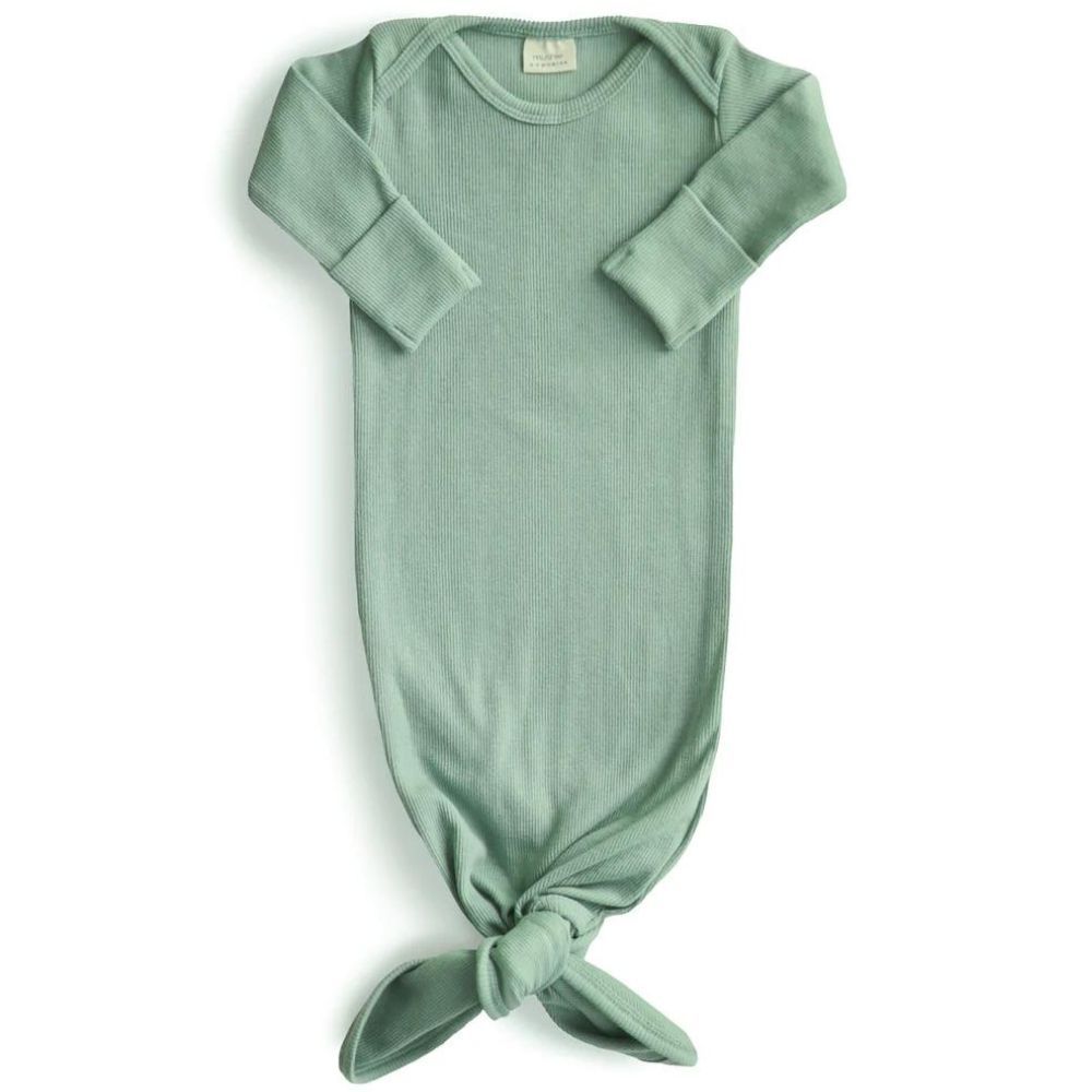 Body combinaison à nouer Roman Green (Mushie) - Image 1