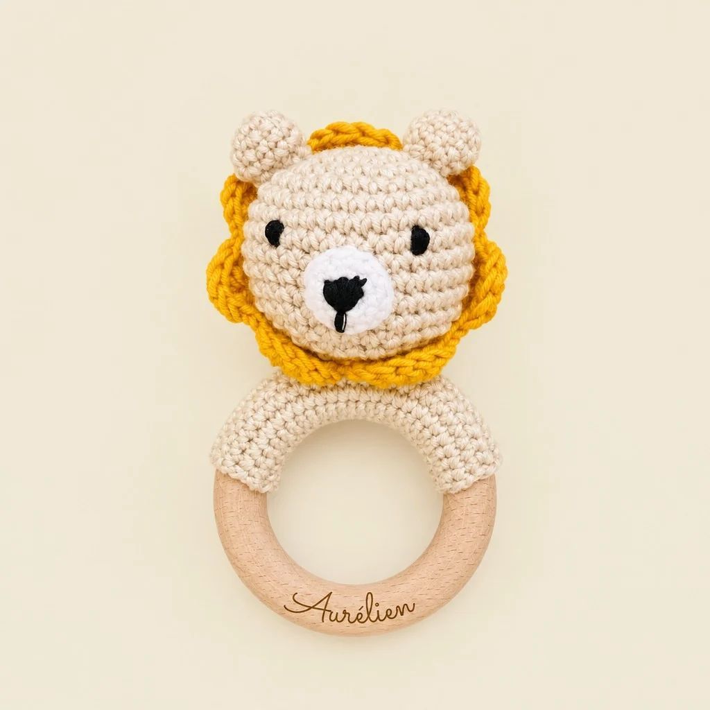 Hochet en crochet pour Bébé personnalisé (Les Petits Citrons) - Image 5