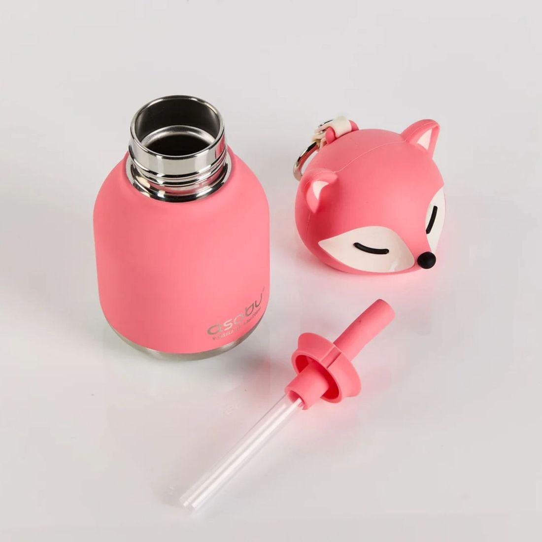 Mini gourde isotherme Bestie Renard rose (200 ml) (Asobu) - Image 3