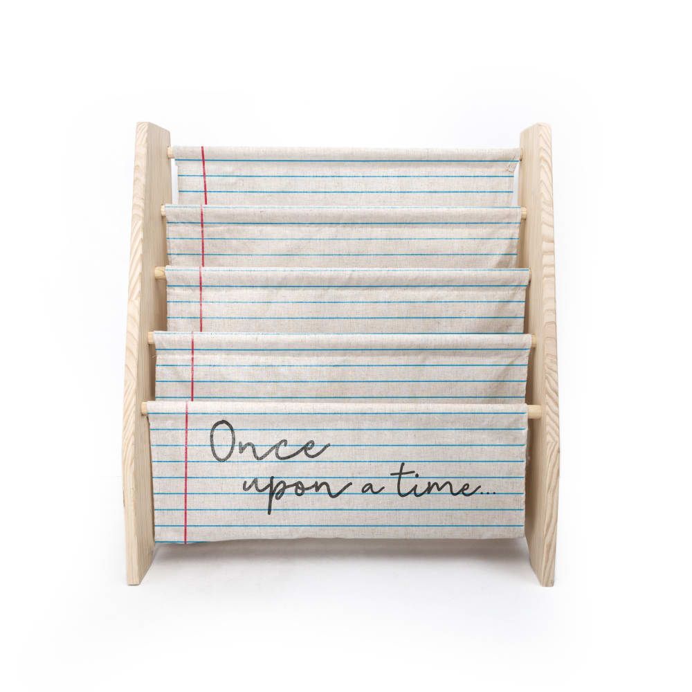 Bibliothèque contreplaqué pin textil Onceupon Montessori (RNT by Really Nice Things) - Image 1