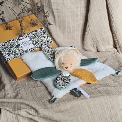 Doudou plat pétale Lion Boh'aime (27 cm) (Doudou Et Compagnie) - Image 2