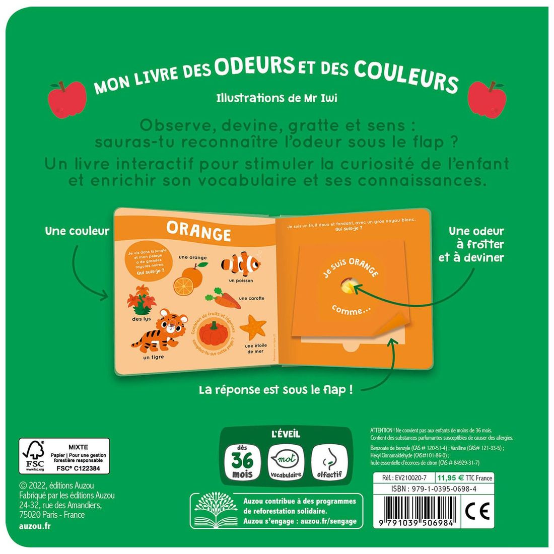 Mon livre des odeurs et des couleurs Fruits en folie (Auzou Editions) - Image 2