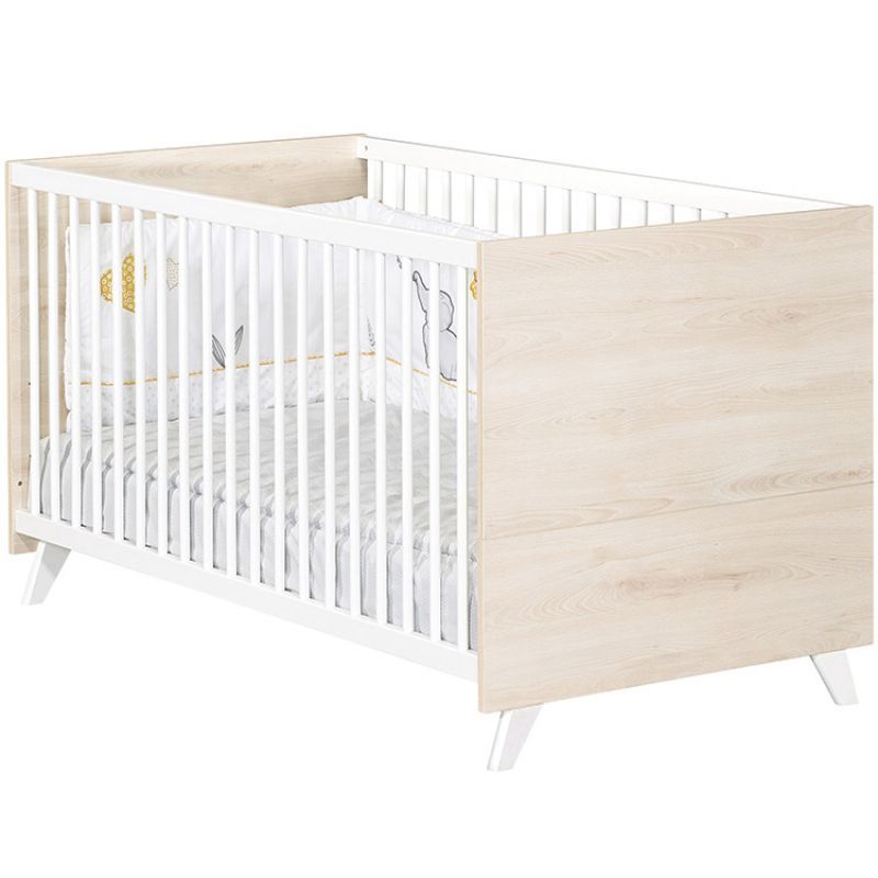 Pack duo Scandi naturel lit bébé évolutif et commode à langer (Baby Price) - Image 2
